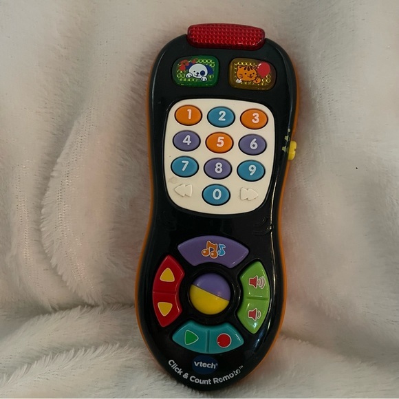 Vtech Click and Count Remote Baby Kids TV Remote Toy Play Sing Learn Count* - Picture 6 of 8